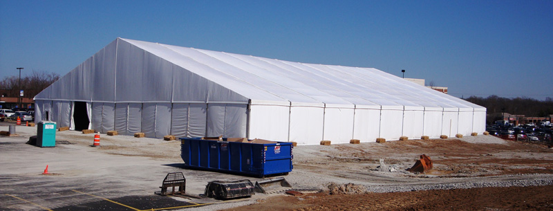 Heated Construction Tent Rental