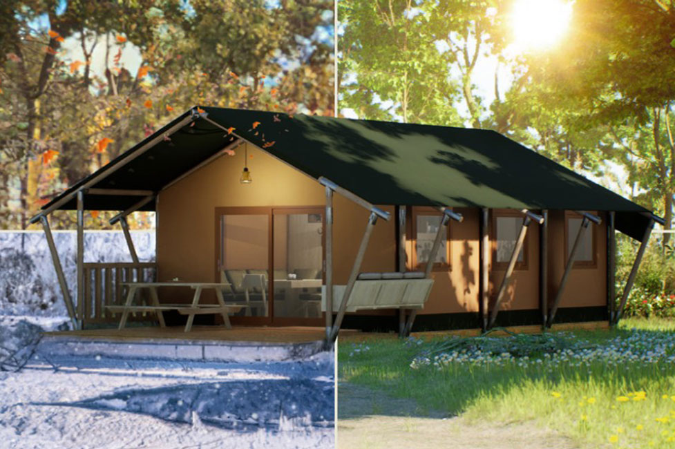 Glamping in all seasons.
